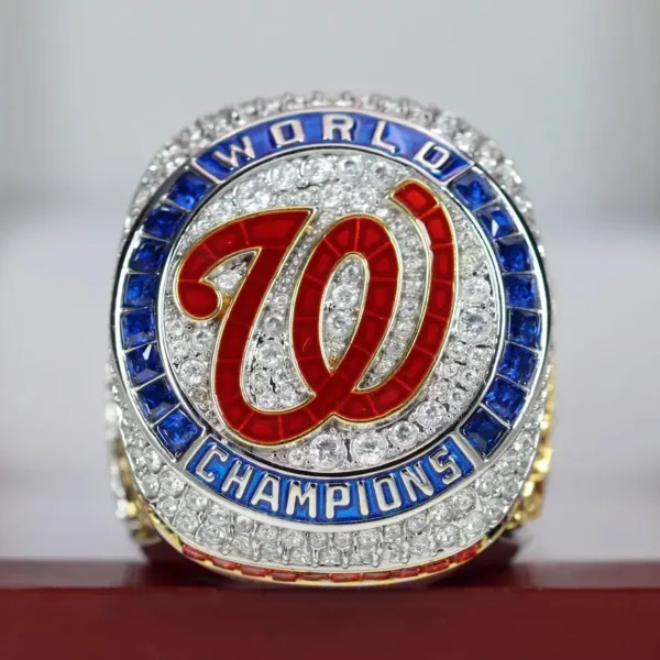 2019 Washington Nationals MBL championship ring replica with custom name – Premium Series MLB Rings 2019 Nationals