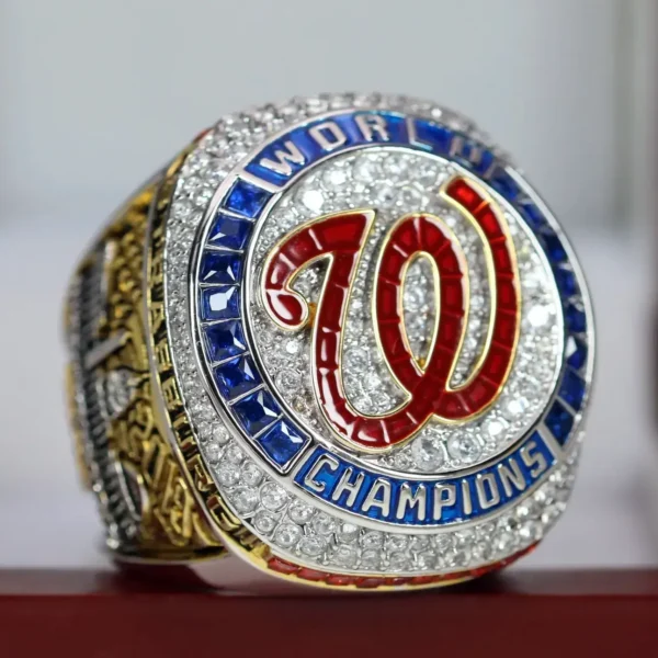 2019 Washington Nationals MBL championship ring replica with custom name – Premium Series MLB Rings 2019 Nationals 5