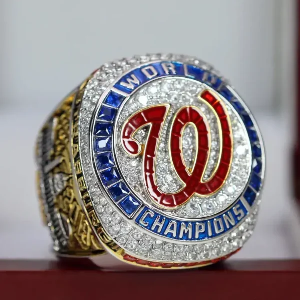 2019 Washington Nationals MBL championship ring replica with custom name – Premium Series MLB Rings 2019 Nationals 9