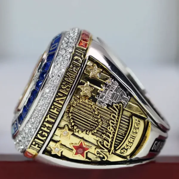 2019 Washington Nationals MBL championship ring replica with custom name – Premium Series MLB Rings 2019 Nationals 10