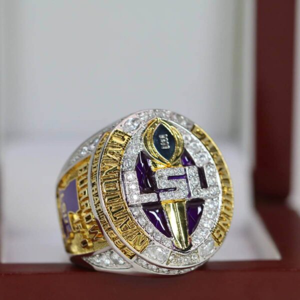 2019 Louisiana State University National championship ring replica with custom name – Premium Series NCAA Rings 2019 lsu 5