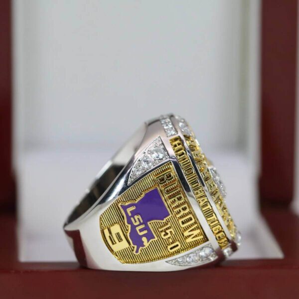 2019 Louisiana State University National championship ring replica with custom name – Premium Series NCAA Rings 2019 lsu 2