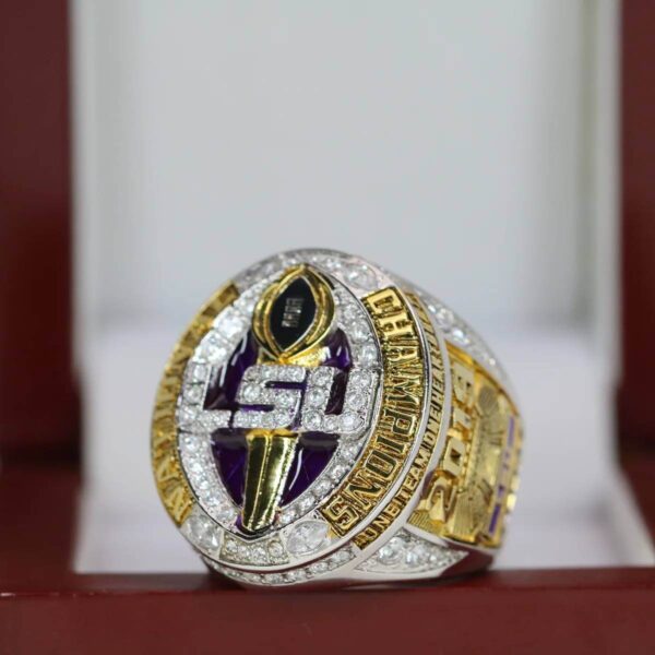 2019 Louisiana State University National championship ring replica with custom name – Premium Series NCAA Rings 2019 lsu 7