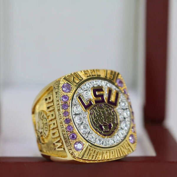 2019 Louisiana State University SEC championship ring replica with custom name – Premium Series NCAA Rings 2019 lsu 5