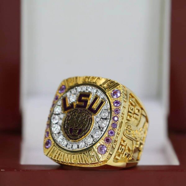 2019 Louisiana State University SEC championship ring replica with custom name – Premium Series NCAA Rings 2019 lsu 7