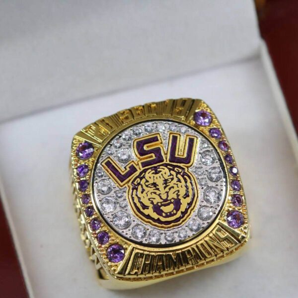 2019 Louisiana State University SEC championship ring replica with custom name – Premium Series NCAA Rings 2019 lsu 8