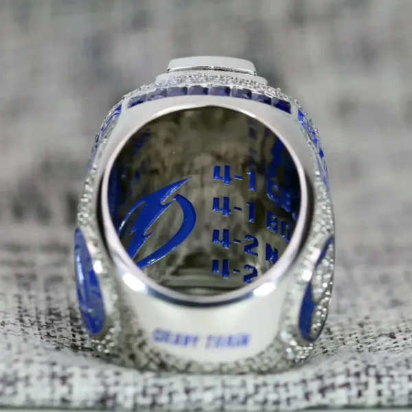 2020 Tampa Bay Lightning NHL championship ring replica with custom name – Premium Series NHL Rings 2020 Tampa Bay Lightning 7