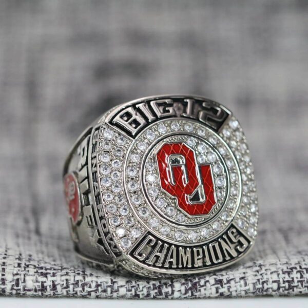 2020 Oklahoma Sooners Big 12 championship ring replica with custom name – Premium Series NCAA Rings 2020 sooners 2