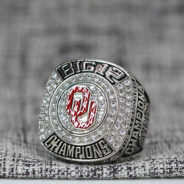 2020 Oklahoma Sooners Big 12 championship ring replica with custom name – Premium Series NCAA Rings 2020 sooners 4