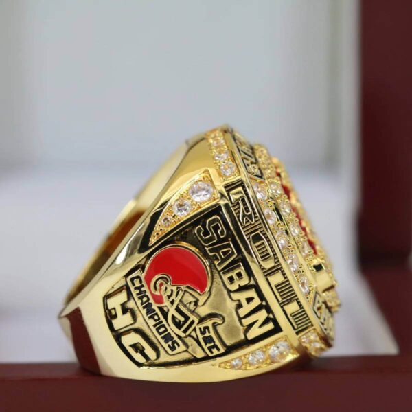 2020 Alabama Crimson Tide SEC championship ring replica with custom name – Premium Series NCAA Rings 2020 crimson tide 5