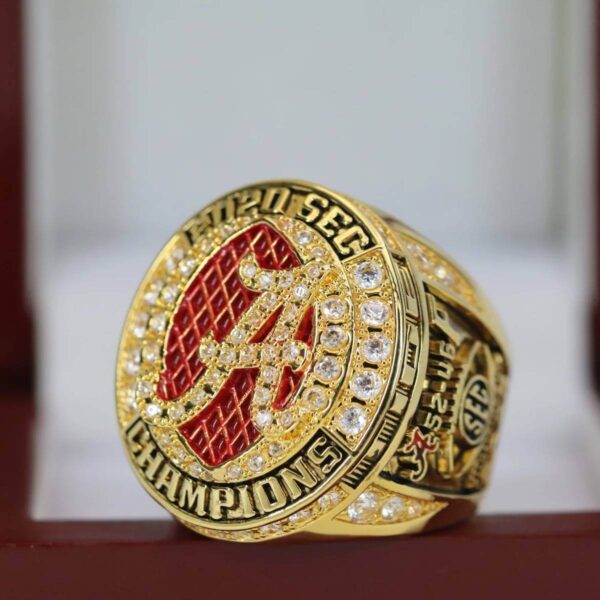 2020 Alabama Crimson Tide SEC championship ring replica with custom name – Premium Series NCAA Rings 2020 crimson tide 4