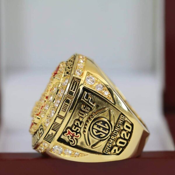 2020 Alabama Crimson Tide SEC championship ring replica with custom name – Premium Series NCAA Rings 2020 crimson tide 7