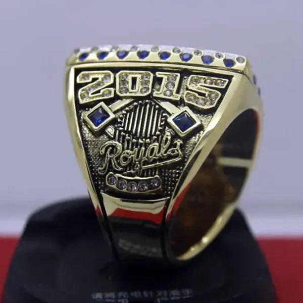 2015 Kansas City Royals MLB championship ring replica with custom name – Premium Series MLB Rings 2015 royals 5