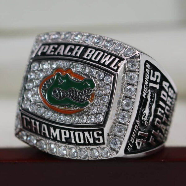 2018 Florida Gators Peach Bowl championship ring replica with custom name – Premium Series NCAA Rings 2018 gators 4