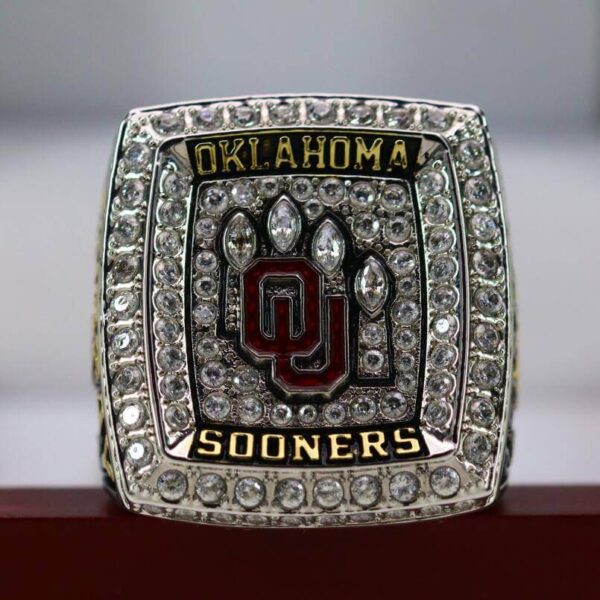 2018 Oklahoma Sooners Big 12 championship ring replica with custom name – Premium Series NCAA Rings 2018 sooners big 12