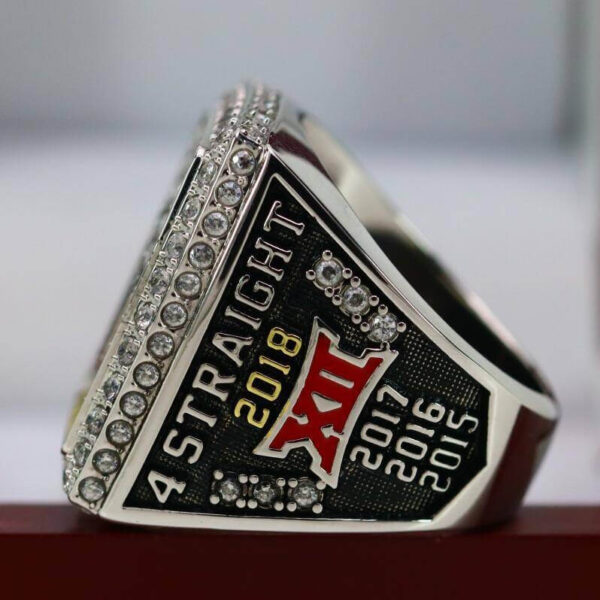 2018 Oklahoma Sooners Big 12 championship ring replica with custom name – Premium Series NCAA Rings 2018 sooners big 12 7