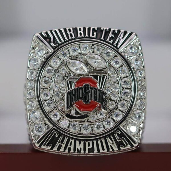 2018 Ohio State Buckeyes Big 10 Rose Bowl championship ring replica with custom name – Premium Series NCAA Rings 2018 Ohio State