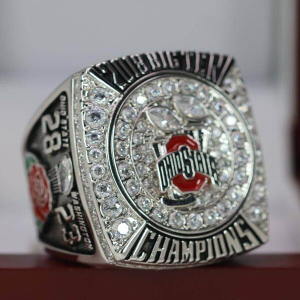 2018 Ohio State Buckeyes Big 10 Rose Bowl championship ring replica with custom name – Premium Series NCAA Rings 2018 Ohio State 3