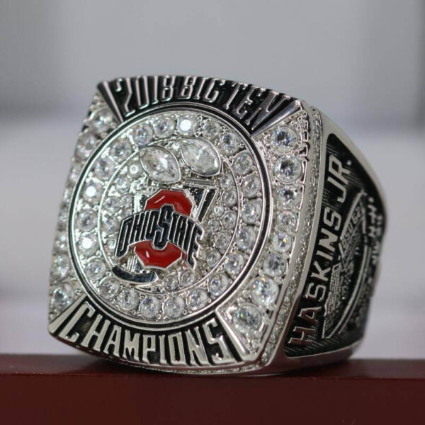 2018 Ohio State Buckeyes Big 10 Rose Bowl championship ring replica with custom name – Premium Series NCAA Rings 2018 Ohio State 5