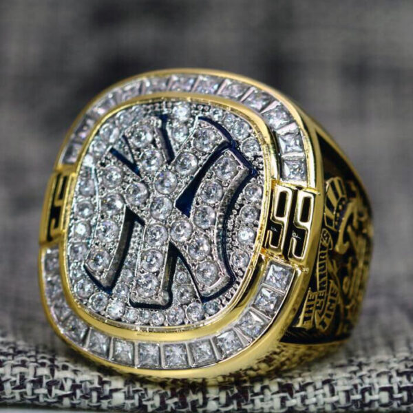 1999 New York Yankees MLB championship ring replica with custom name – Premium Series MLB Rings 1999 yankees 4