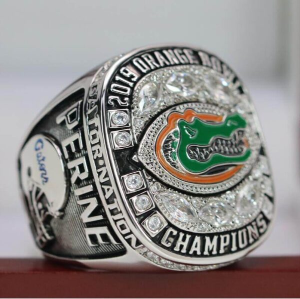 2019 Florida Gators Orange Bowl championship ring replica with custom name – Premium Series NCAA Rings 2019 gators ring 2