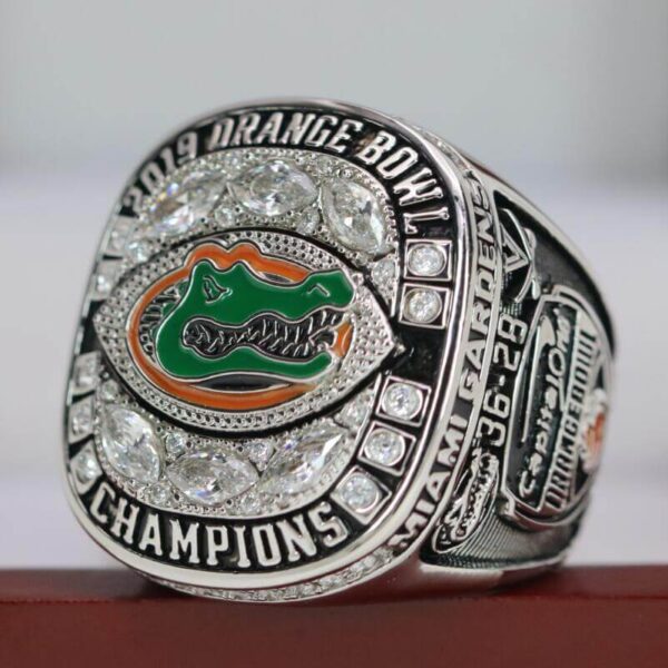 2019 Florida Gators Orange Bowl championship ring replica with custom name – Premium Series NCAA Rings 2019 gators ring 4