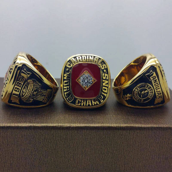 1982 St. Louis Cardinals MLB championship ring replica with custom name – Premium Series MLB Rings 1982 cardinals 6