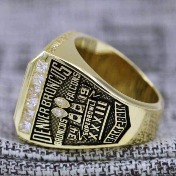 1998 Denver Broncos championship ring replica with custom name – Premium Series Football Rings 1998 broncos 2