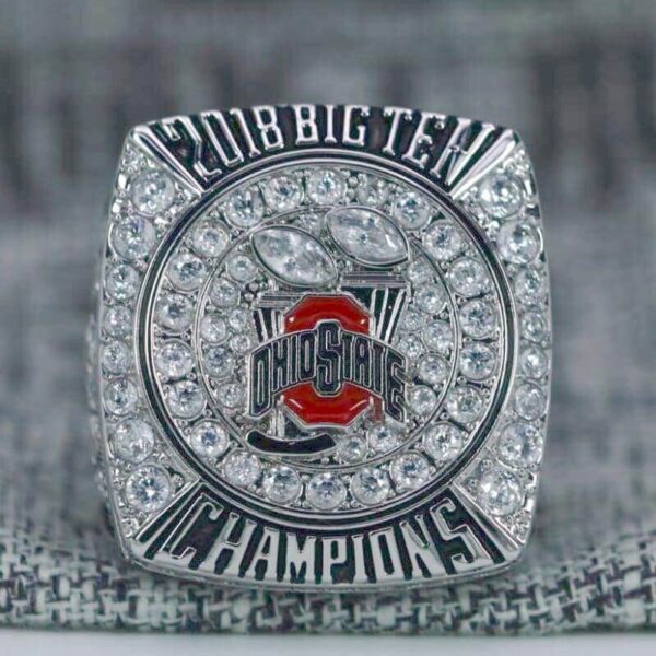 2010 Ohio State Buckeyes Big 10 championship ring replica with custom name – Premium Series NCAA Rings 2010 Ohio State Buckeyes Big 10 championship ring