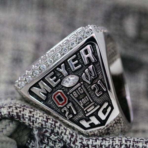 2017 Ohio State Buckeyes Big 10 championship ring replica with custom name – Premium Series NCAA Rings 2017 Ohio State Buckeyes Big 10 championship ring 2