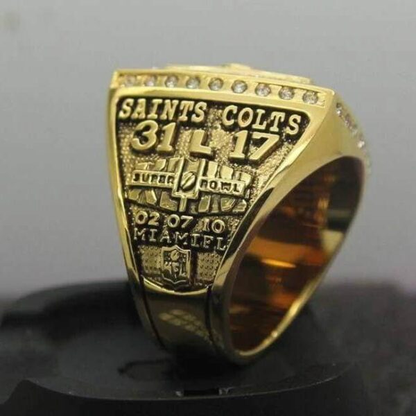 2009 New Orleans Saints championship ring replica with custom name – Premium Series Football Rings championship ring for sale 4