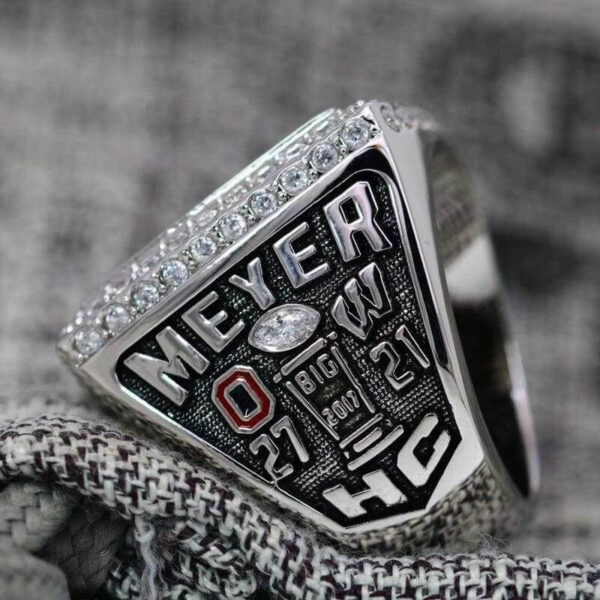 2017 Ohio State Buckeyes Big 10 championship ring replica with custom name – Premium Series NCAA Rings big 10 4