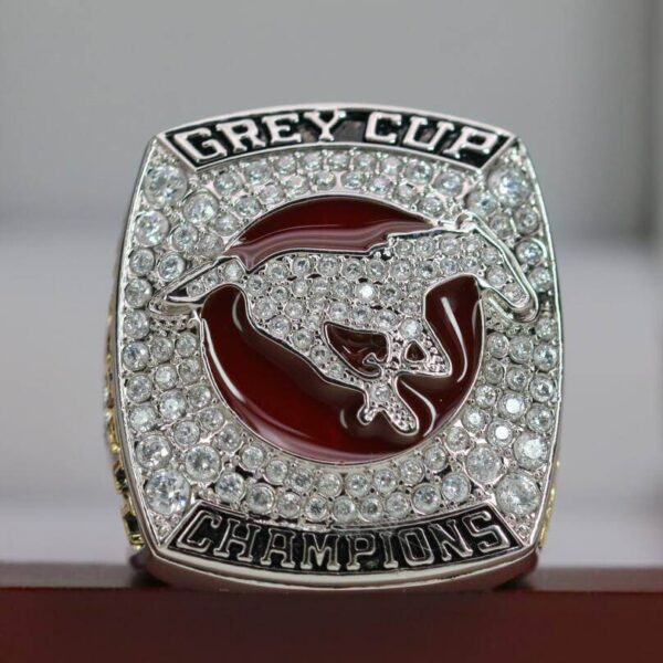 2018 Calgary Stampeders Grey Cup championship ring replica with custom name – Premium Series Grey Cup rings 2018 Calgary Stampeders