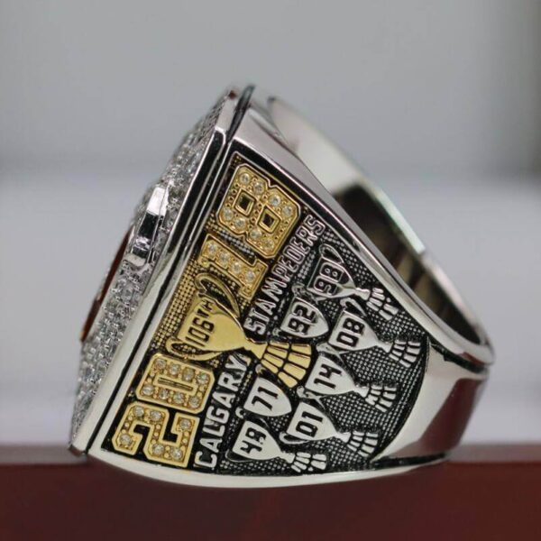 2018 Calgary Stampeders Grey Cup championship ring replica with custom name – Premium Series Grey Cup rings 2018 Calgary Stampeders 2