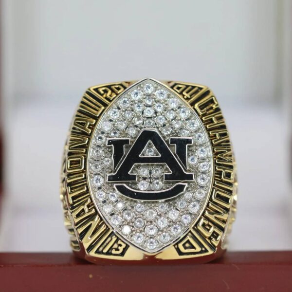 2004 Auburn Tigers National championship ring replica with custom name – Premium Series NCAA Rings 2004 Auburn Tigers 9