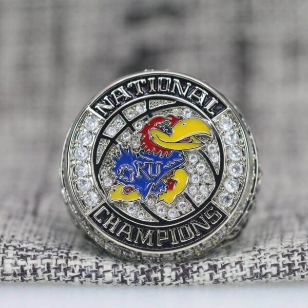 2022 Kansas Jayhawks Basketball National championship ring replica with custom name – Premium Series NCAA Rings 2022 Jayhawks