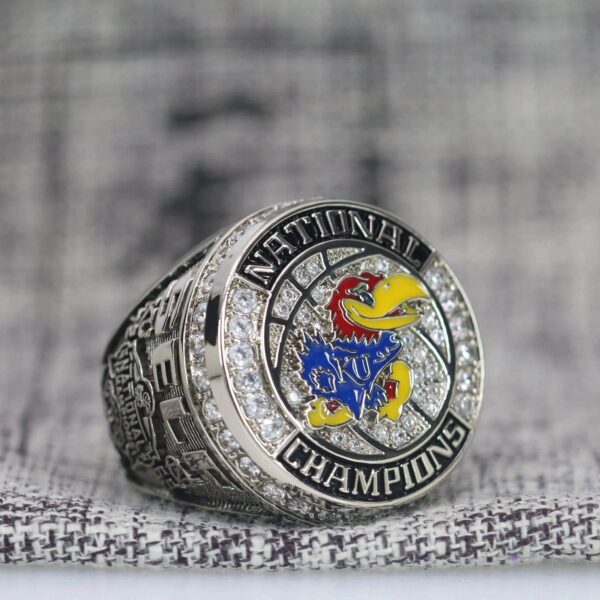 2022 Kansas Jayhawks Basketball National championship ring replica with custom name – Premium Series NCAA Rings 2022 Jayhawks 5