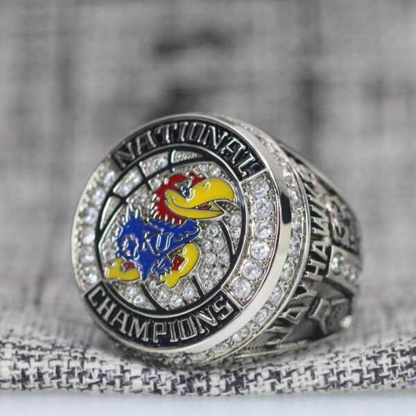 2022 Kansas Jayhawks Basketball National championship ring replica with custom name – Premium Series NCAA Rings 2022 Jayhawks 7