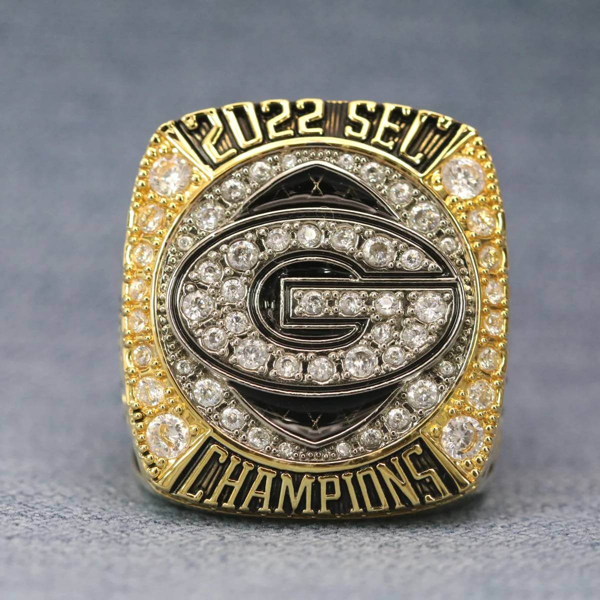 2022 Georgia Bulldogs SEC Championship Ring Replica With Custom Name 2022 Georgia Bulldogs SEC Championship Ring Replica With Custom Name