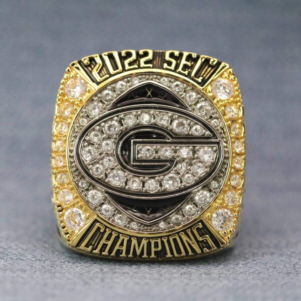 2022 Georgia Bulldogs SEC championship ring replica with custom name – Premium Series NCAA Rings 2022 Georgia Bulldogs SEC championship ring 6