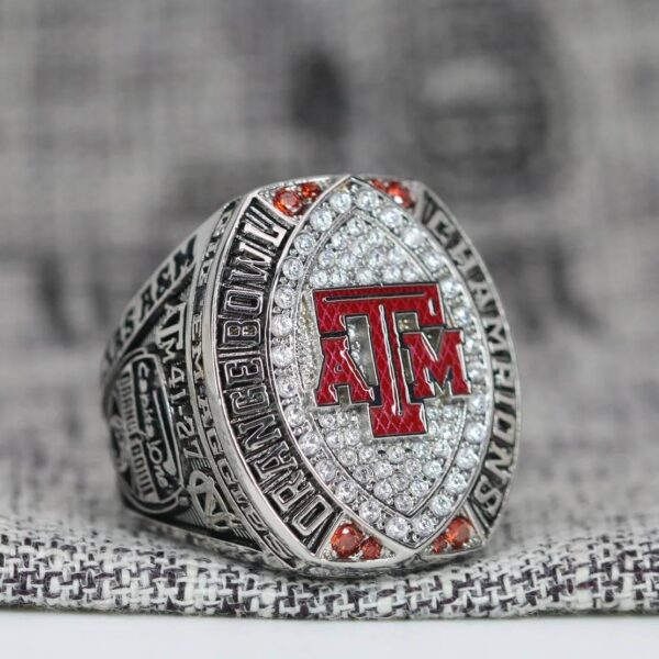 2021 Texas A&M Orange Bowl championship ring replica with custom name – Premium Series NCAA Rings 2021 orange bowl 5