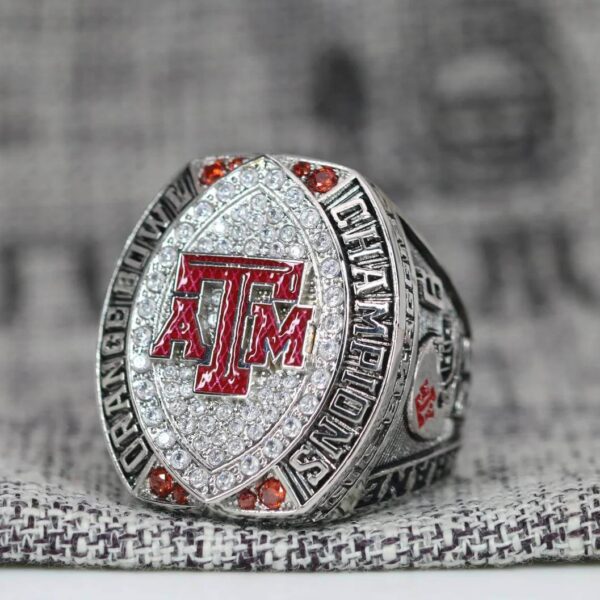 2021 Texas A&M Orange Bowl championship ring replica with custom name – Premium Series NCAA Rings 2021 orange bowl 7