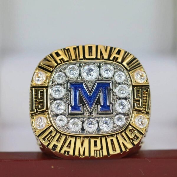 1997 Michigan Wolverines National championship ring replica with custom name – Premium Series NCAA Rings 1997 wolverines 3