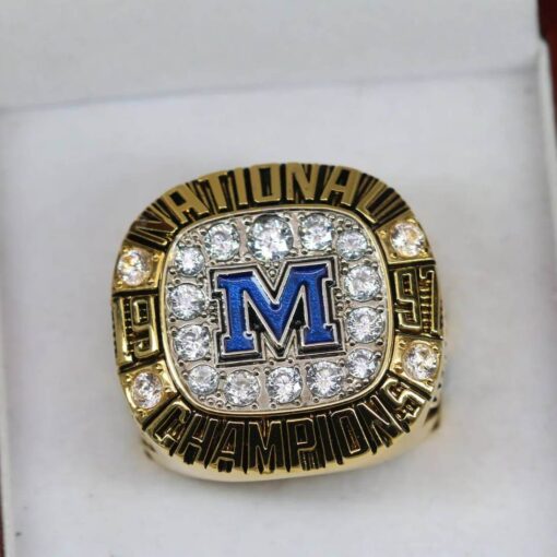 1997 Michigan Wolverines National championship ring replica with custom ...