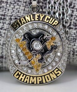 2016 Pittsburgh Penguins Stanley Cup Pendant with Necklace & Custom Engraving – Premium Series NHL Ring Pendants custom engraved ring pendant 2016 Pittsburgh Penguins Stanley Cup Pendant with Necklace & Custom Engraving – Premium Series NHL Ring Pendants custom engraved ring pendant