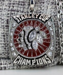2013 Chicago Blackhawks Stanley Cup Pendant with Necklace & Custom Engraving – Premium Series NHL Ring Pendants Chicago Blackhawks 2013 Chicago Blackhawks Stanley Cup Pendant with Necklace & Custom Engraving – Premium Series NHL Ring Pendants Chicago Blackhawks
