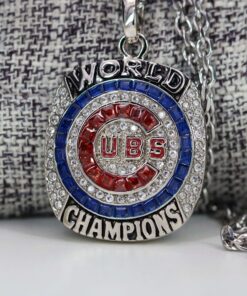 2016 Chicago Cubs World Series Pendant with Necklace & Custom Engraving – Premium Series MLB Ring Pendants Chicago Cubs 2016 Chicago Cubs World Series Pendant with Necklace & Custom Engraving – Premium Series MLB Ring Pendants Chicago Cubs