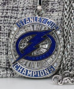 2021 Tampa Bay Lightning Stanley Cup Pendant with Necklace & Laser Engraving – Premium Series NHL Ring Pendants custom engraved ring pendant 2