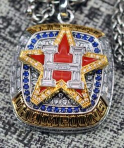 2022 Houston Astros World Series Pendant with Necklace & Custom Engraving – Premium Series MLB Ring Pendants 2022 astors 2022 Houston Astros World Series Pendant with Necklace & Custom Engraving – Premium Series MLB Ring Pendants 2022 astors