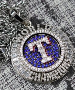 2023 Texas Rangers World Series Pendant with Necklace – Premium Series MLB Ring Pendants 2024 rangers 2023 Texas Rangers World Series Pendant with Necklace – Premium Series MLB Ring Pendants 2024 rangers